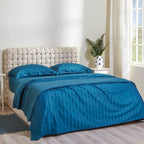 Σετ Σεντόνια Αιγαίον Jacquard Sateen 180X200+40 / Ocean
